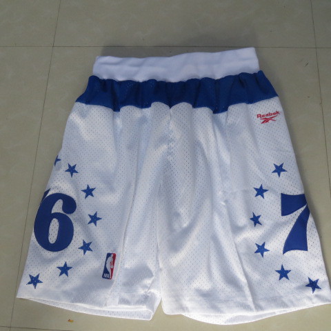 Reebok NBA Philadelphia 76ers White Throwback Short